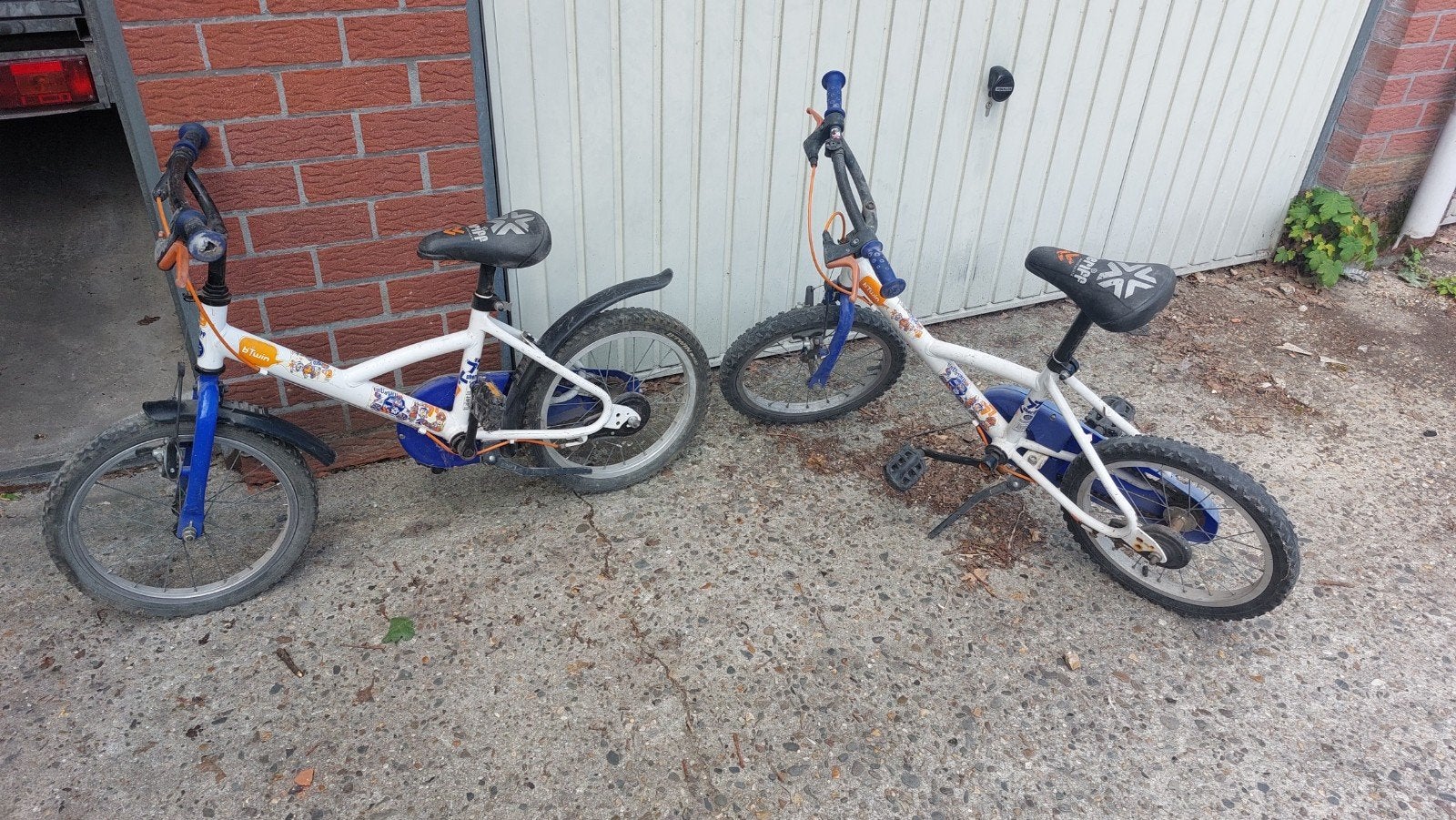 2 kinderfietsen 16" BTWIN Decathlon nog in goede staat!, Fietsen en Brommers, Ophalen, Velgrem, Btwin Decathlon, 16 tot 20 inch
