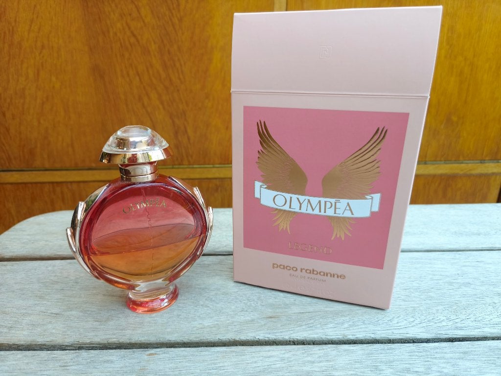 Halve fles Olympéa Paco Rabane nog ong. 40 ml, Handtassen en Accessoires, Uiterlijk | Parfum, Ophalen of Verzenden, Gebruikt