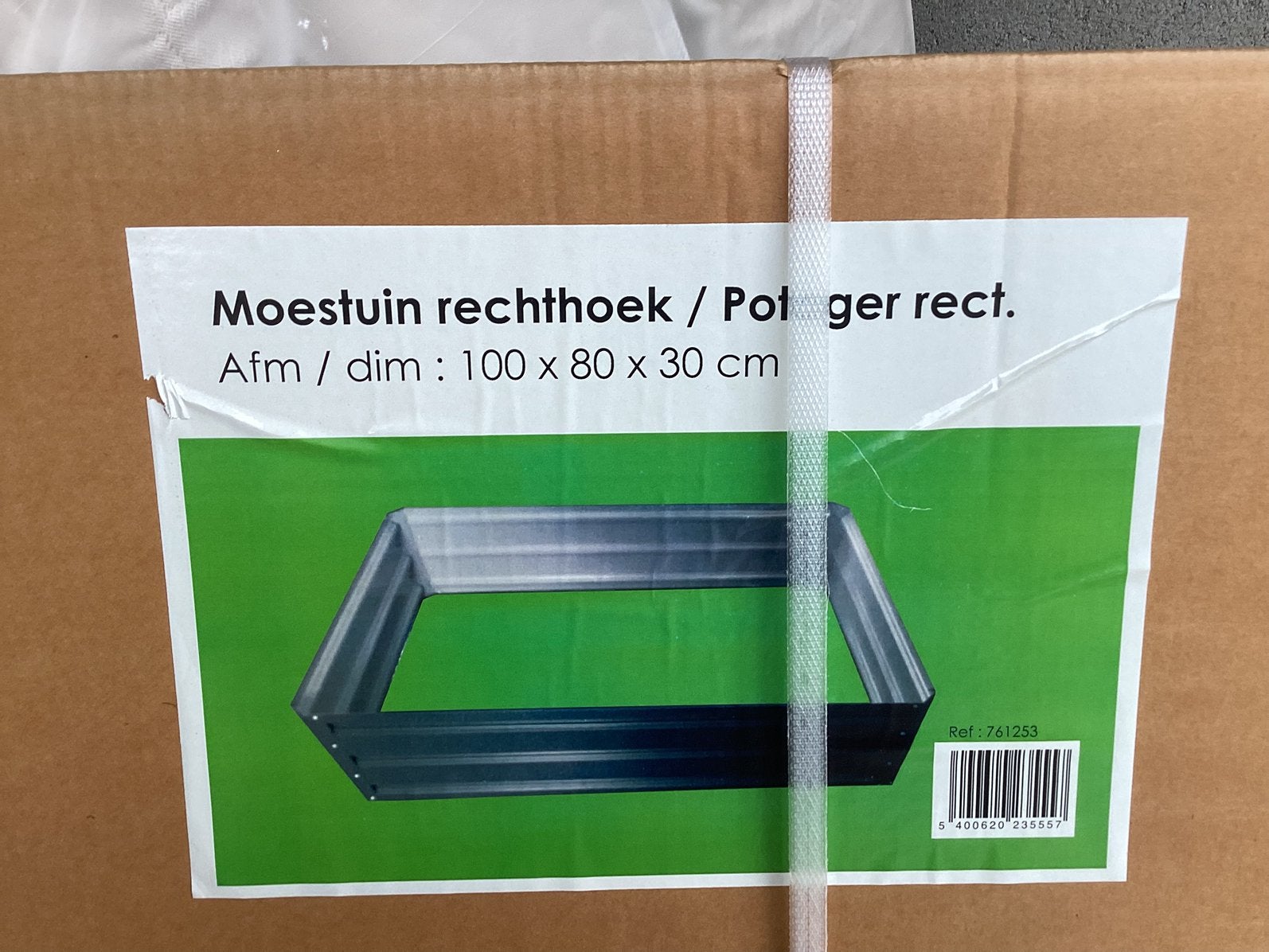 Moestuin bak, Ophalen, Nieuw