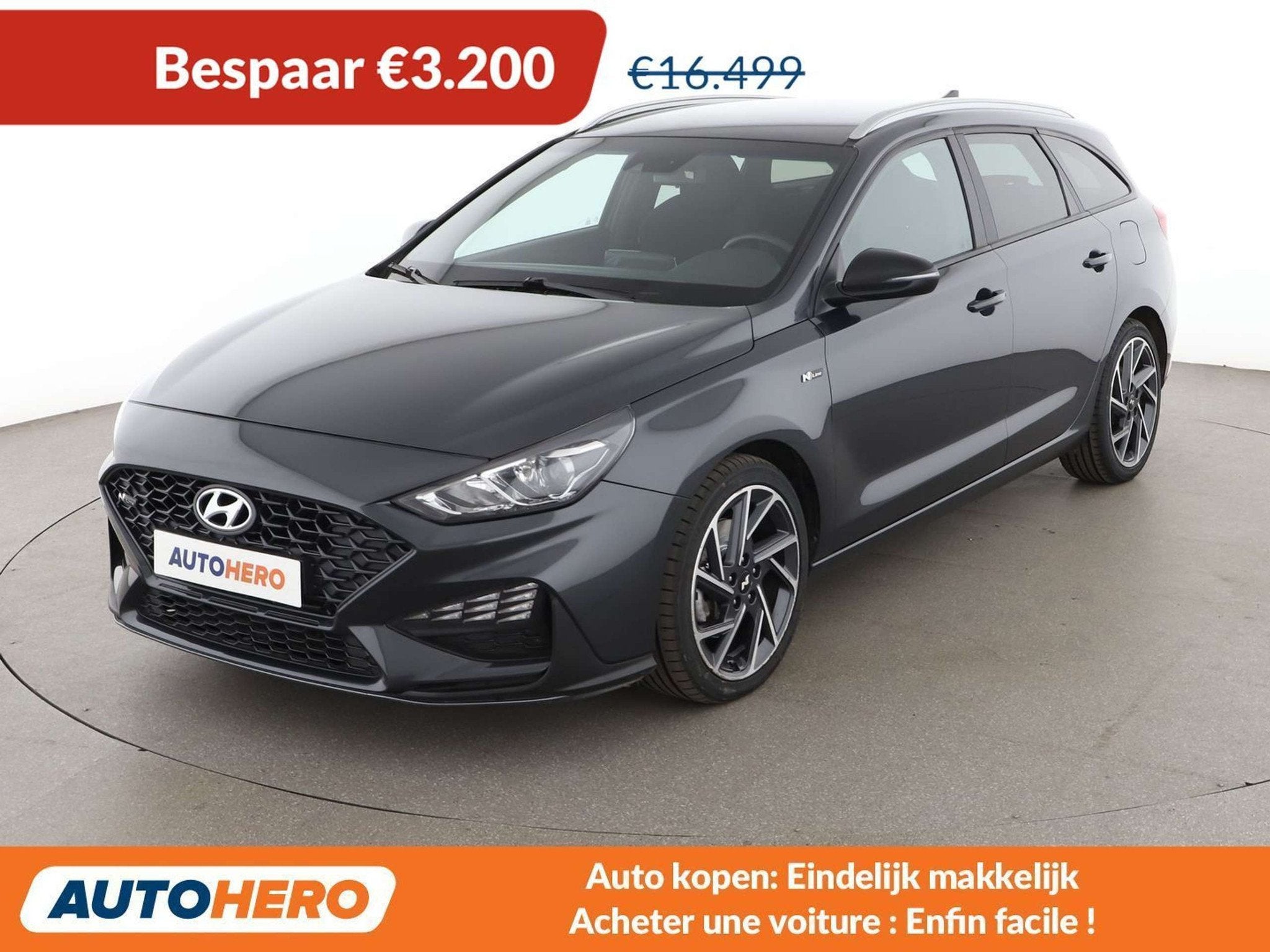 Hyundai i30 1.6 CRDi Mild-Hybrid N Line (bj 2021), Auto's, Stof, Gebruikt, 136 pk, https://public.car-pass.be/vhr/a54911db-adff-4a00-b0ed-5a2280fa44ae
