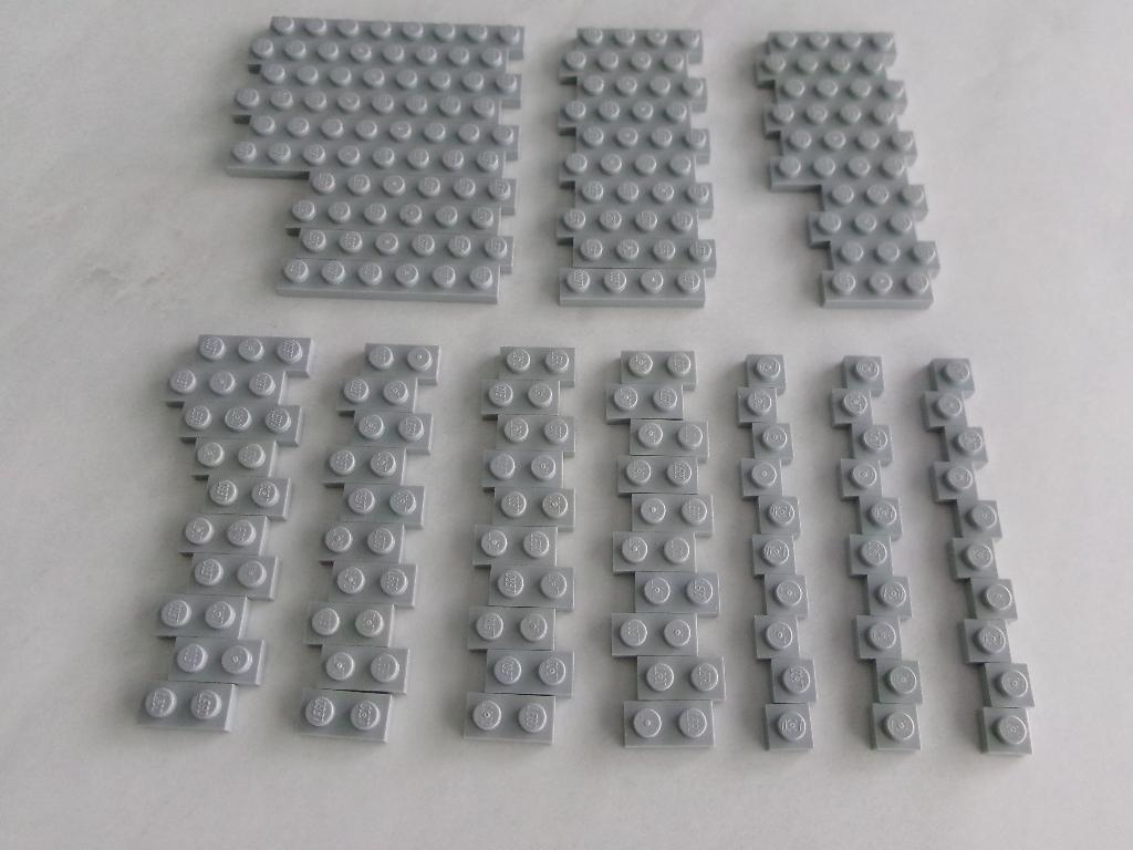 Licht blauwgrijze Lego 1x platen  A, Kinderen en Baby's, Speelgoed | Duplo en Lego, Gebruikt, Lego, Losse stenen, Meerdere sets