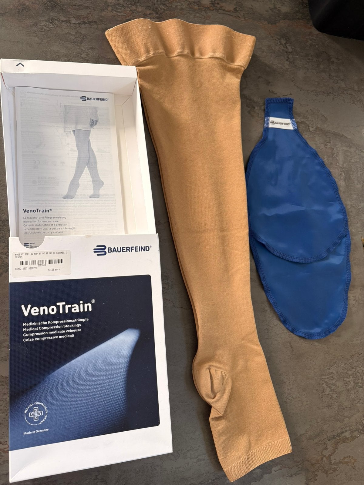 Steunkousen, Ophalen of Verzenden, Zo goed als nieuw, Beige, Stay-up kousen