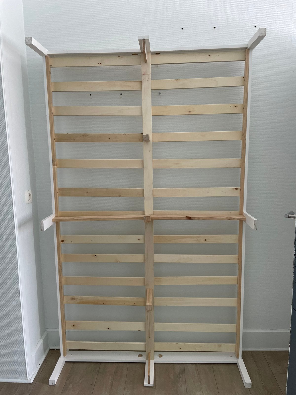 Bedframe met vaste lattenbodem 120 x 200 (twijfelaar), Huis en Inrichting, Slaapkamer | Bedden, Ophalen, Zo goed als nieuw, Twijfelaar