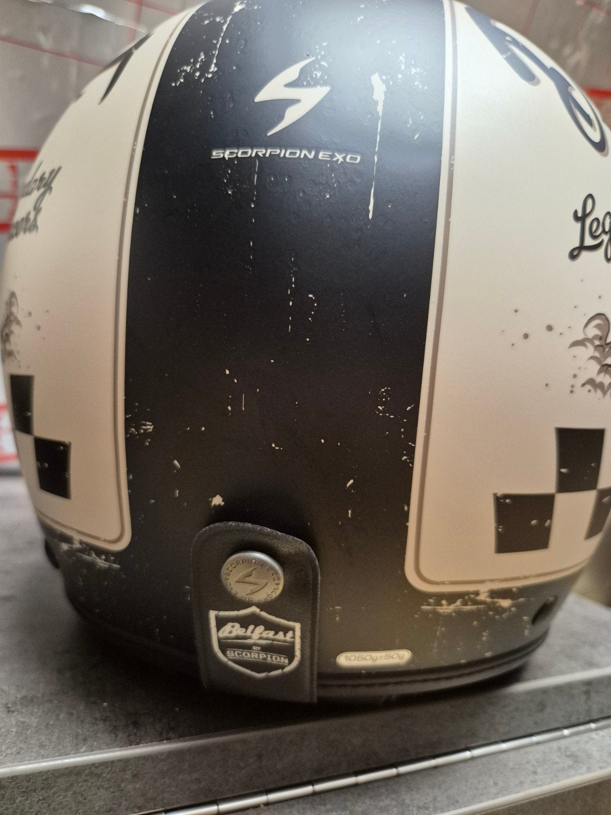 Nouveau casque jet exo scorpion avec lunettes intégrée belfa, Ophalen, M, Jethelm