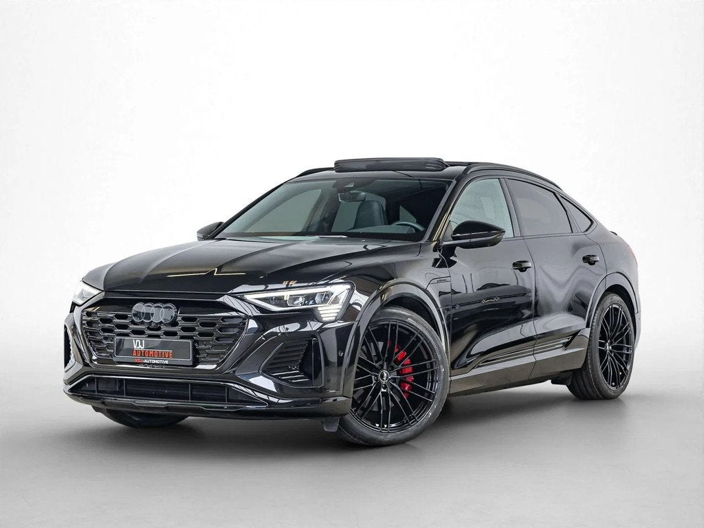 Audi Q8 e-tron 55 QUATTRO S LINE|B&O|PANO|ACC|LA|360°|AMBIE, Auto's, Automaat, Gebruikt, Zwart, 408 pk