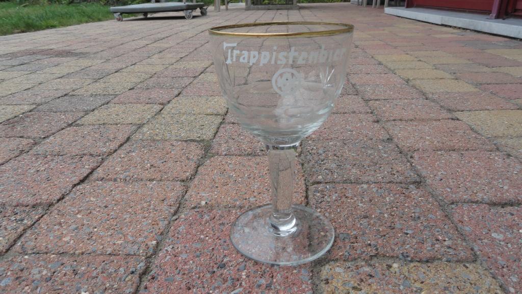 Westmalle trappistenbier glazen, Enlèvement ou Envoi, Utilisé, Verre ou Verres, Autres marques