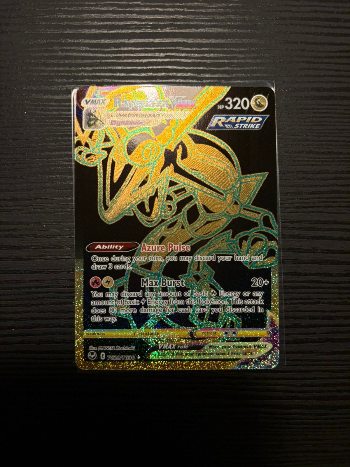 Rayquaza Vmax tg29/tg30, Hobby en Vrije tijd, Ophalen, Zo goed als nieuw, Losse kaart, Foil