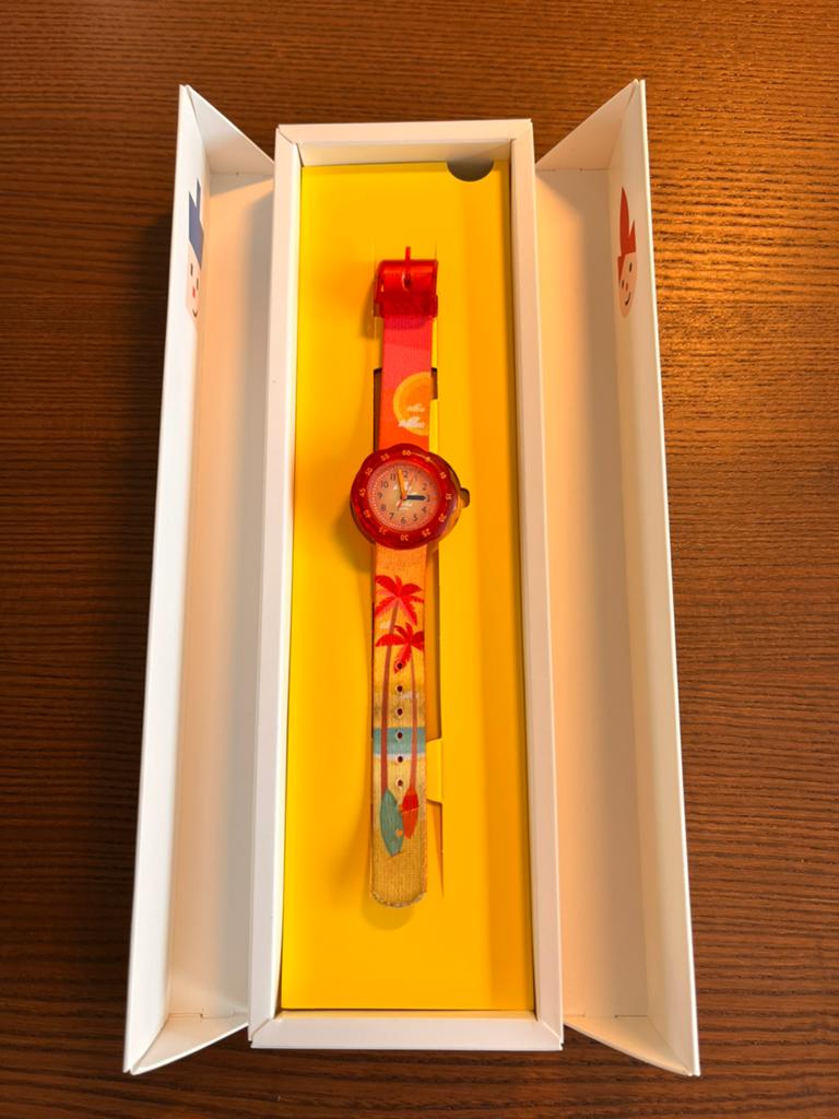 Flik flak kinderhorloge amper gedragen, Ophalen of Verzenden, Zo goed als nieuw