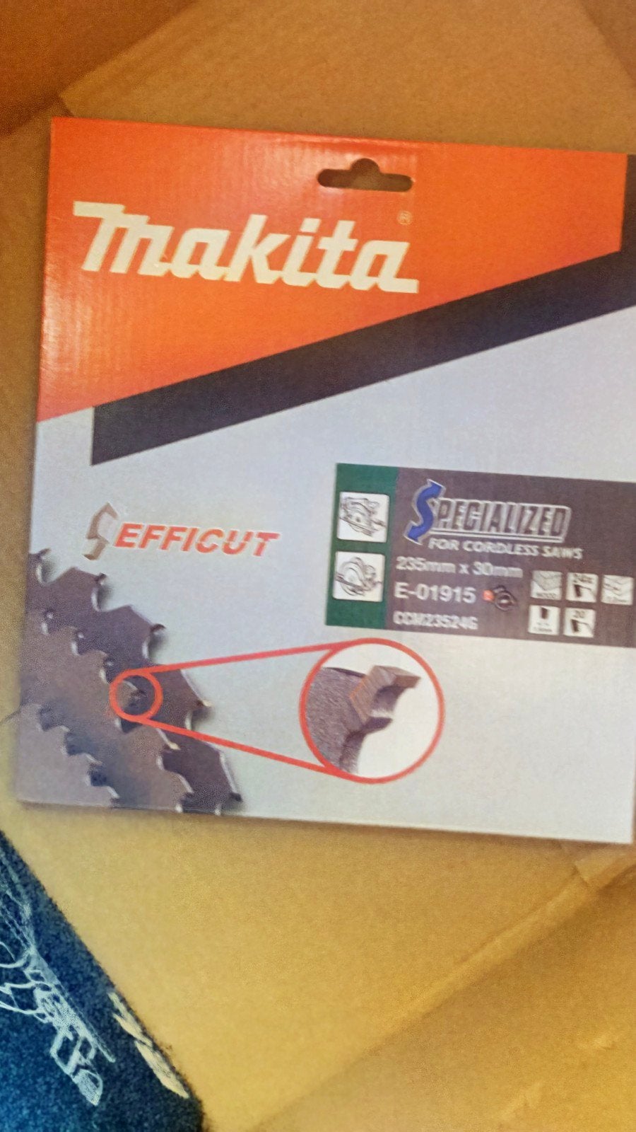 Lame de scie circulaire Makita EFFICUT 235 x 30 mm, 24T, Neuf, Enlèvement ou Envoi, 70 mm ou plus, Makita/bosch
