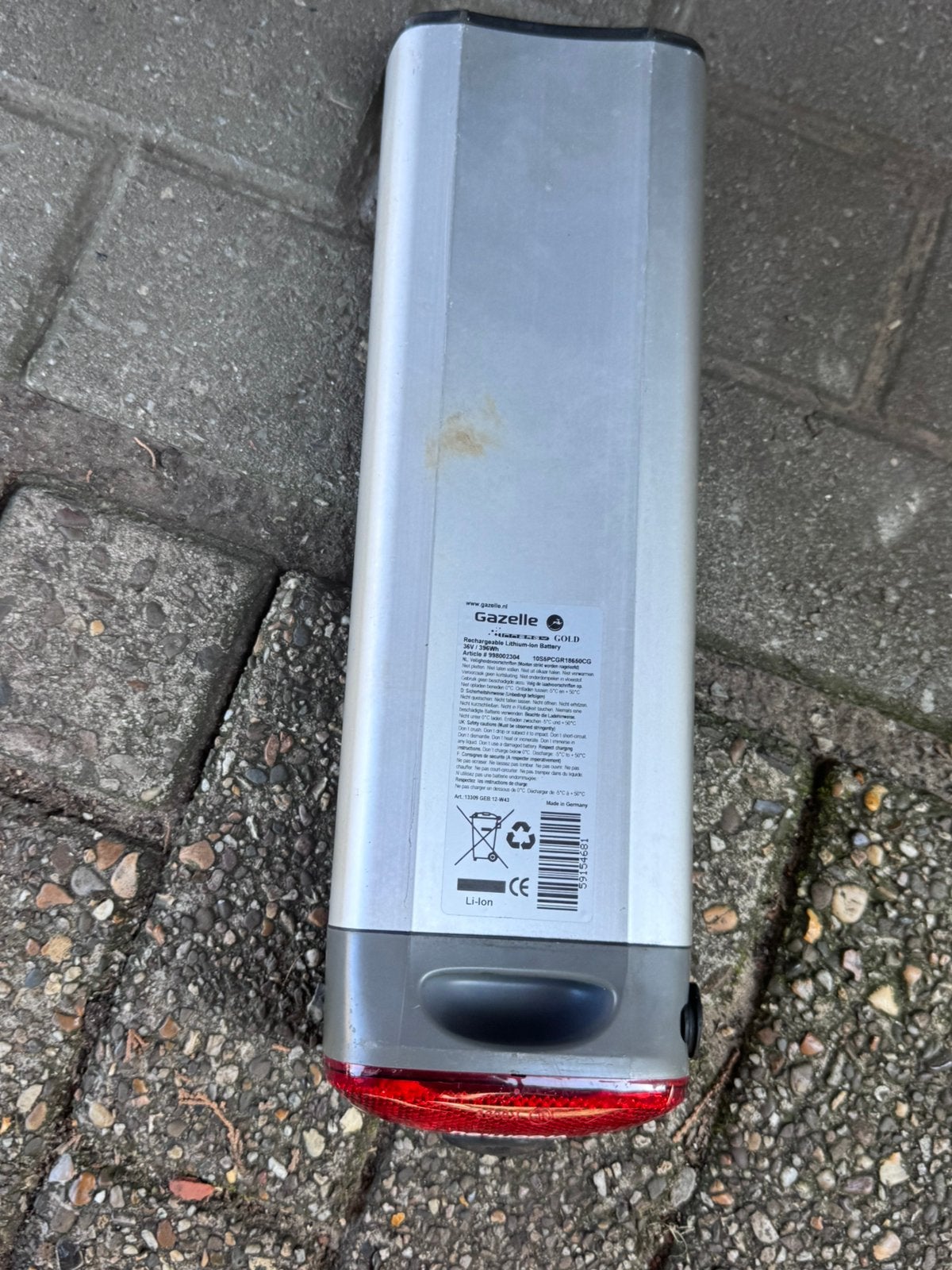 Battery Gazelle innergy, Fietsen en Brommers, Fietsaccessoires | Fietsaccu's, Ophalen, Zo goed als nieuw