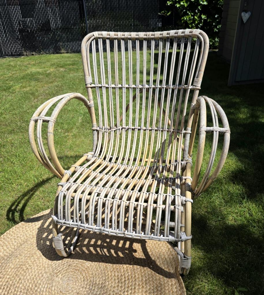 Rotan stoel, Tuin en Terras, Ophalen, Rotan