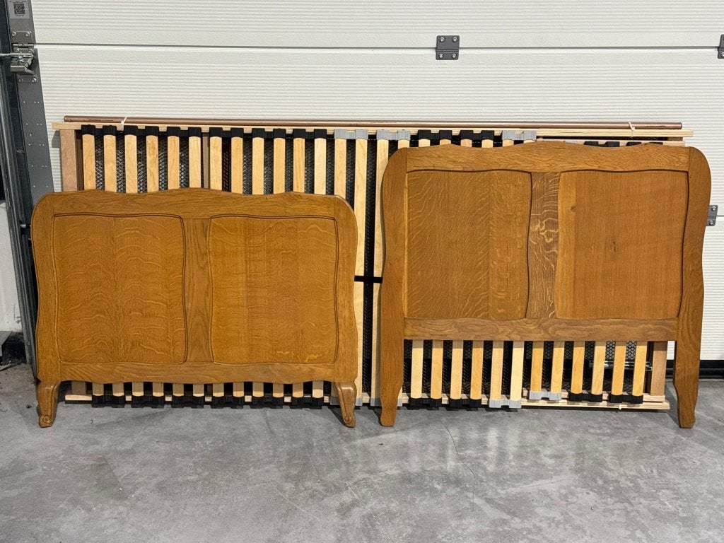 LIT + MATELAS + LATTOFLEX, 100 cm, Brun, Enlèvement, LANDELIJK