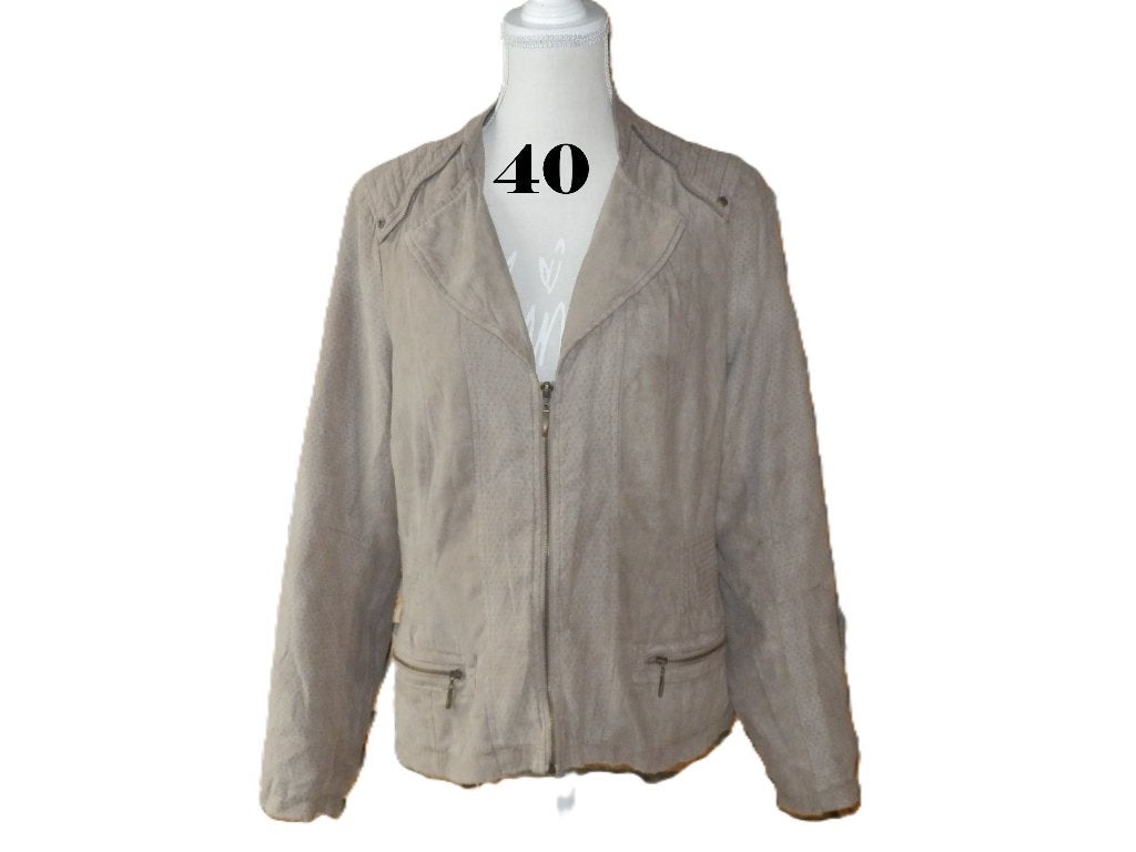 (103)- veste femme t.L brun clair - M&S -, Taille 38/40 (M), Enlèvement ou Envoi, Beige, Comme neuf