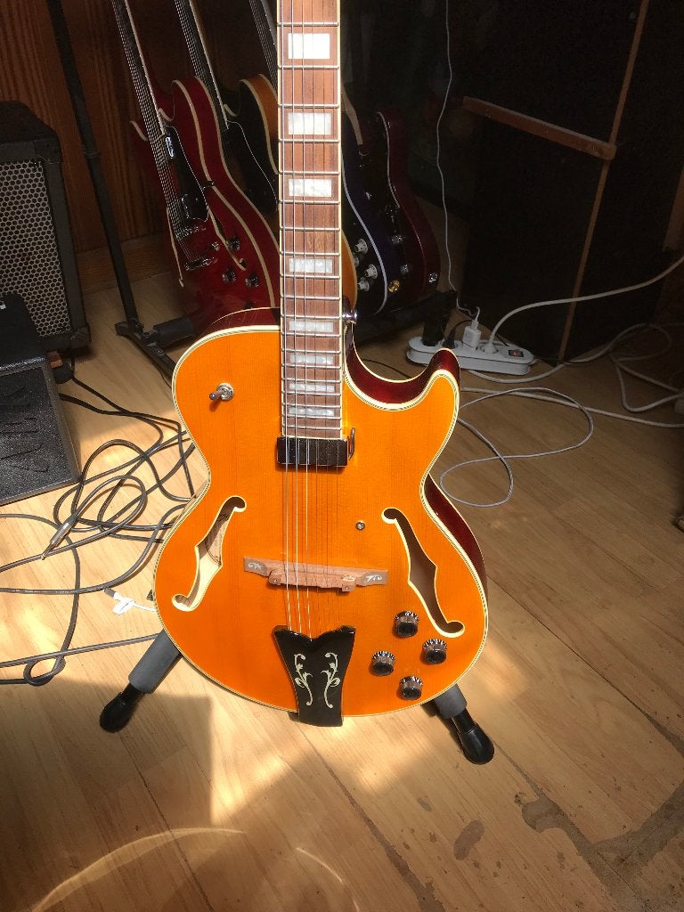 ibanez gb 10 em, Muziek en Instrumenten, Snaarinstrumenten | Gitaren | Elektrisch, Ophalen, Gebruikt, Hollow body, Ibanez