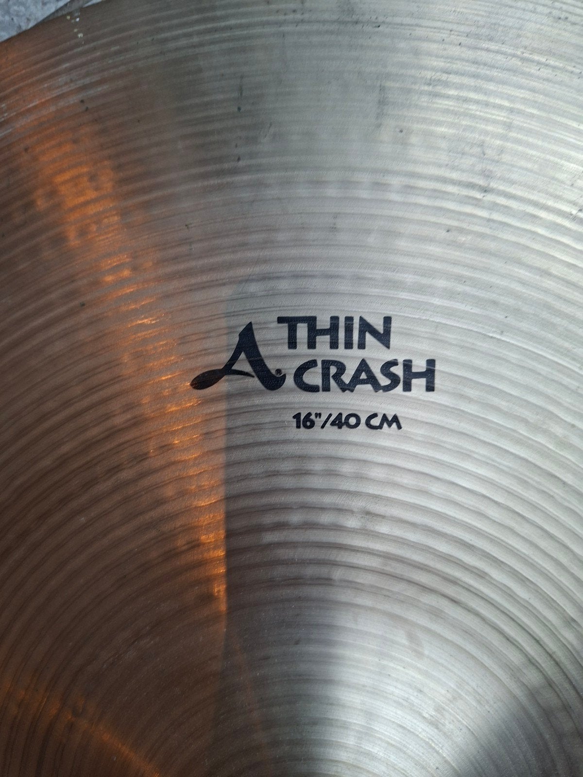 Zildjian 16' thin crash, Musique & Instruments, Batteries & Percussions, Enlèvement