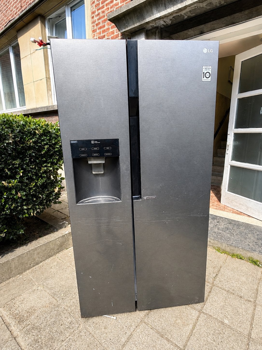 VENTE URGENTE Frigo américain LG Inox avec distributeur, Electroménager, Réfrigérateurs & Frigos, Utilisé, 45 à 60 cm, Moins de 75 litres