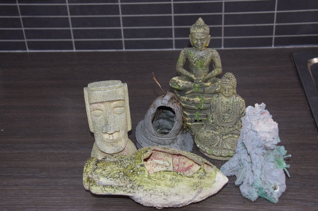 aquarium decoratie, Ophalen of Verzenden, Gebruikt, Decoratie