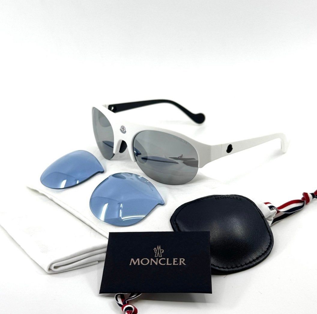 Lunettes de soleil Moncler, Neuf, Autres marques, Lunettes de soleil, Blanc
