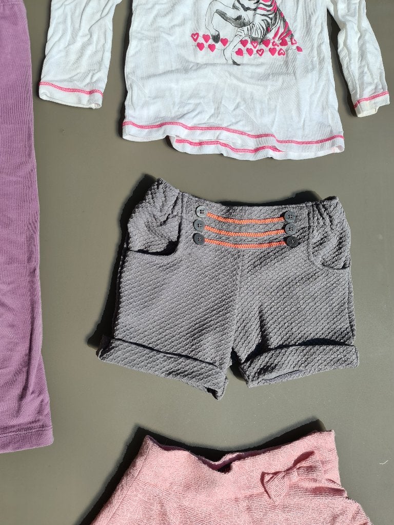 grijze korte broek 98, Ophalen, Zo goed als nieuw, Broek