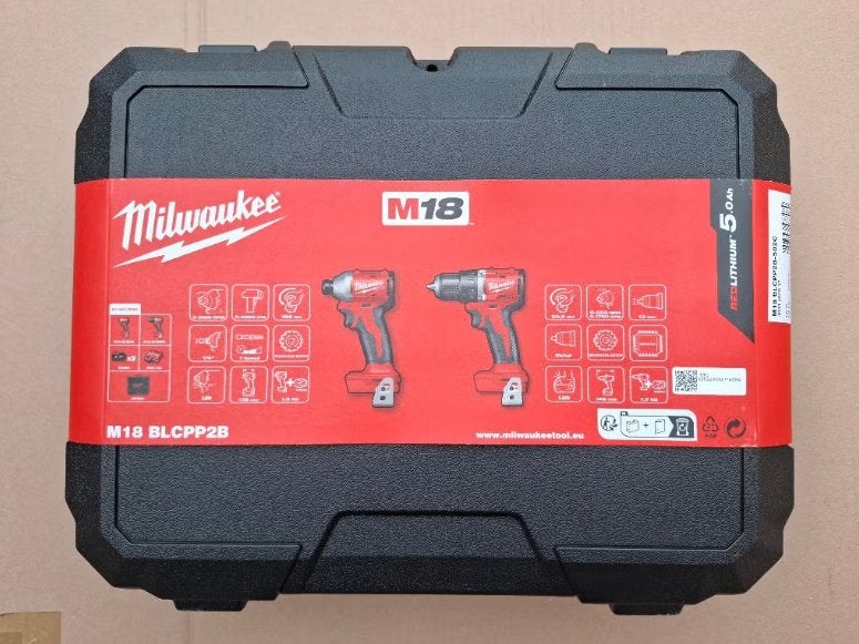 Milwaukee M18 BLCPP2B-502C, Enlèvement, Neuf, Foreuse et Perceuse, Mécanisme de percussion