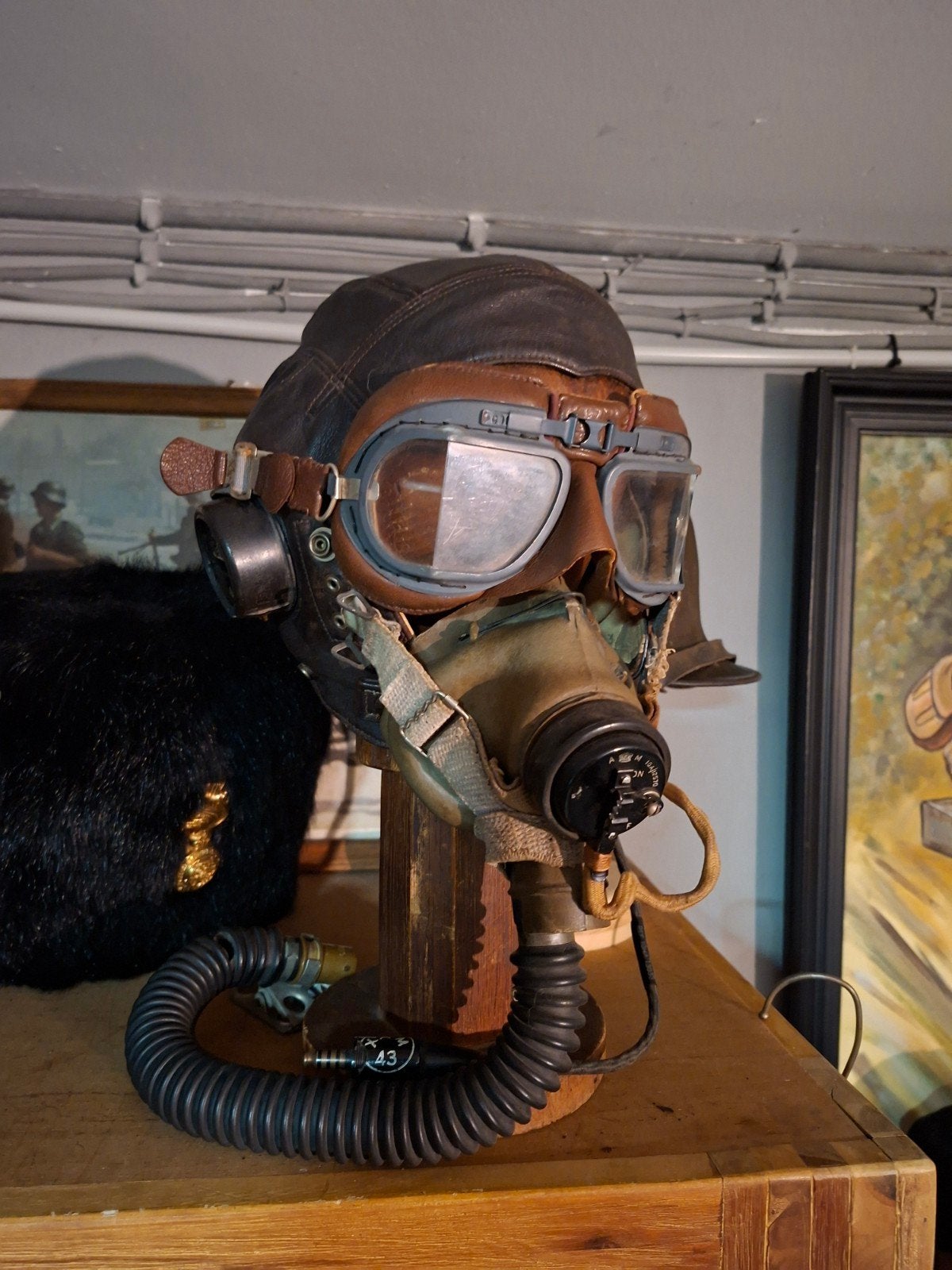 Britse piloot ensemble, Ophalen of Verzenden, Luchtmacht, Helm of Baret