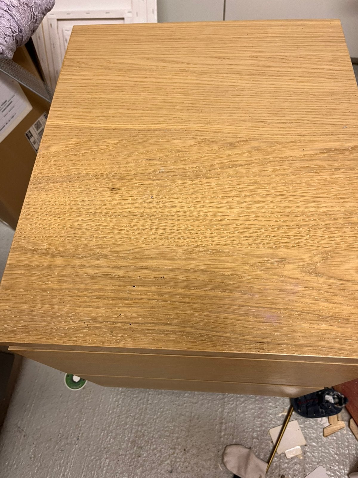 Table de chevet en placage de bouleau Ikea, Enlèvement, Comme neuf, IKEA