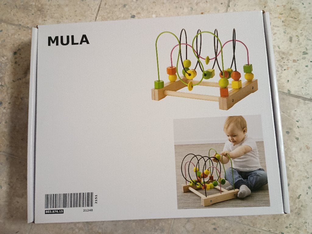 MULA IKEA kralenachtbaan - 5 euro, Kinderen en Baby's, Speelgoed | Houten speelgoed, Ophalen, Zo goed als nieuw