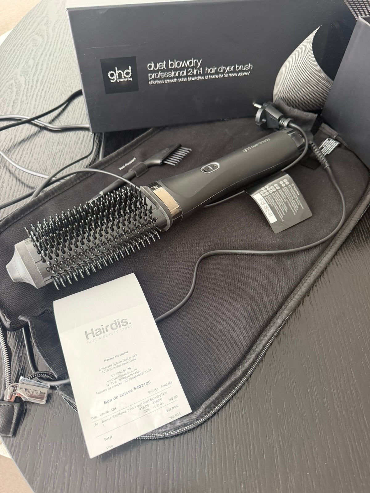 BROSSE SOUFFLANTE GHD, Enlèvement