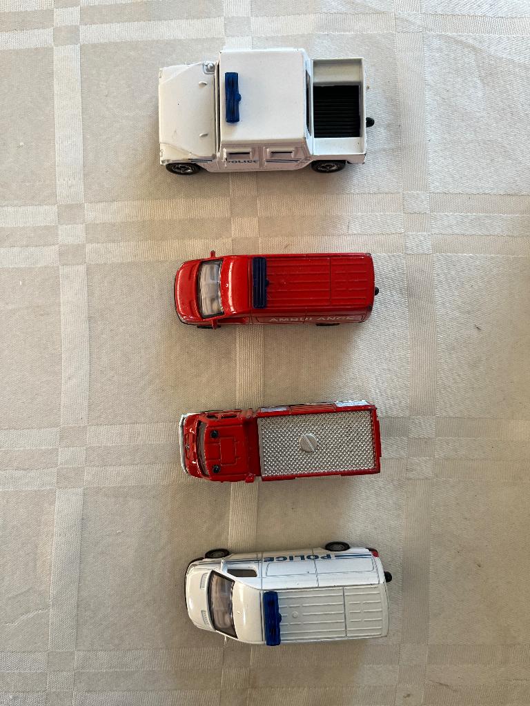 Siku 4x hulpvoertuigen, Hobby en Vrije tijd, Modelauto's | 1:50, Ophalen of Verzenden, Gebruikt, Overige typen, SIKU