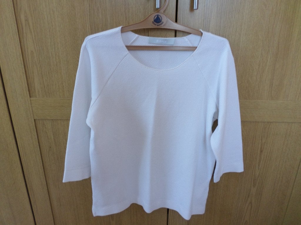 Bianca witte damesblouse 38, Maat 38/40 (M), Bianca, Wit, Ophalen of Verzenden