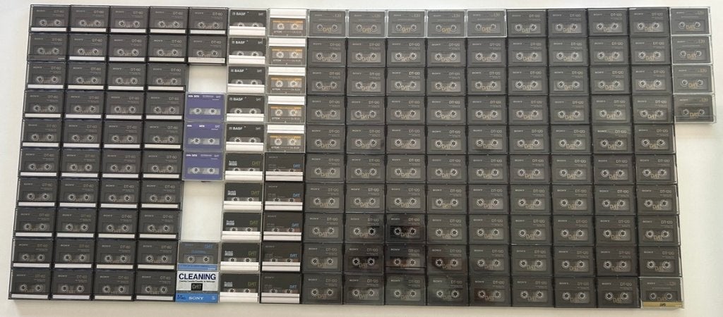 DAT Digital Audio Tape cassettes 161 stuks (D.A.T.) K7, Enlèvement ou Envoi, Comme neuf