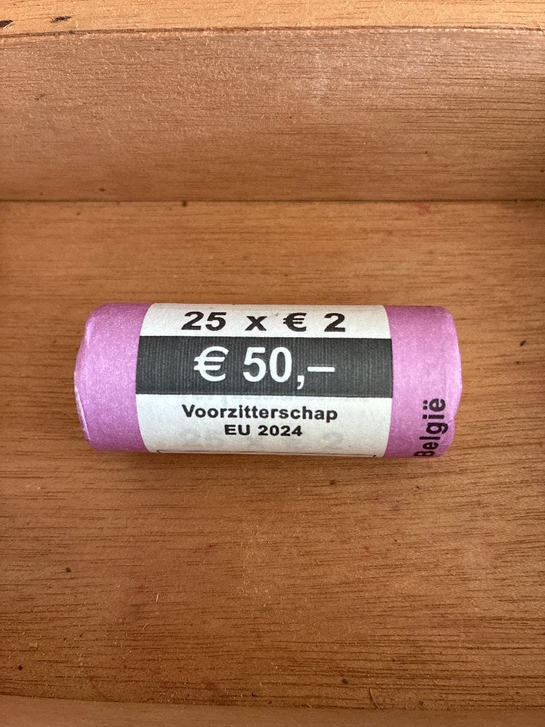2 € rol Voorzitterschap 2024 België, Postzegels en Munten, Munten | Europa | Euromunten, Ophalen, België