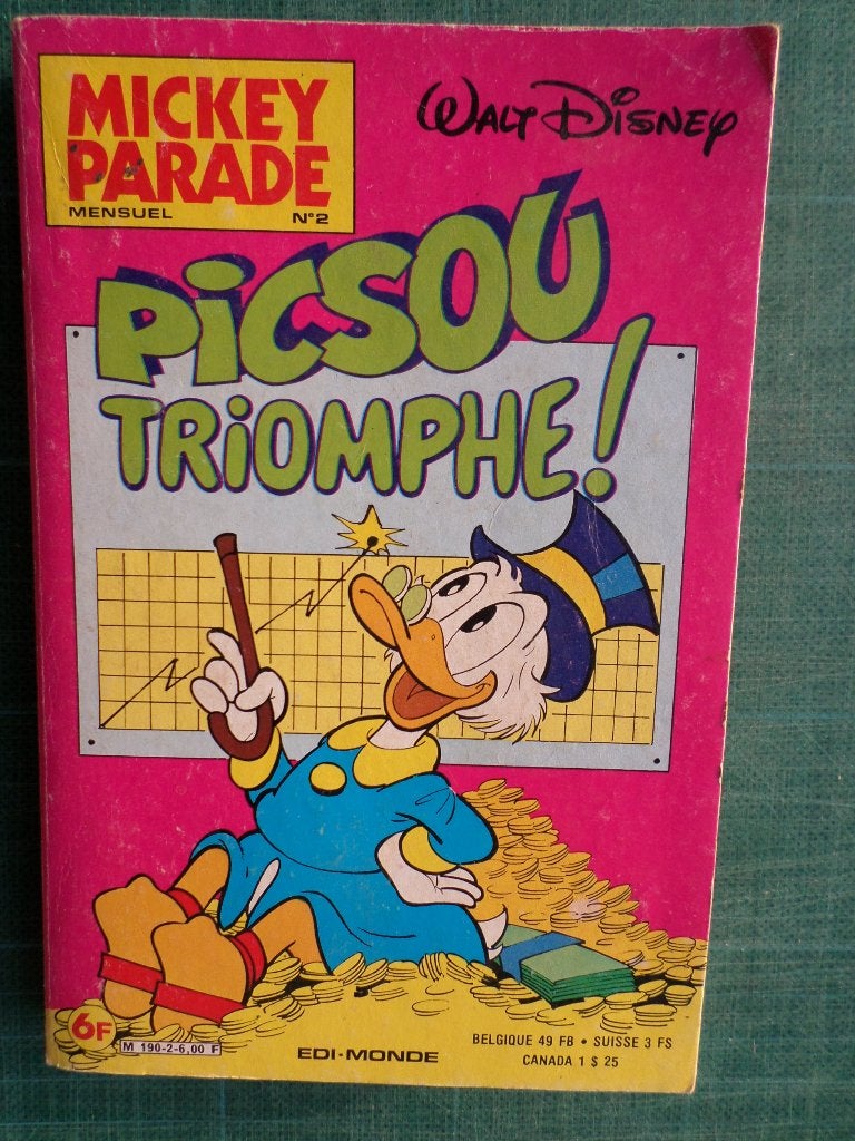 Mickey journal-parade-magazine - 6 comics pr 2 € - '50 - '80, Livres, Enlèvement ou Envoi, Utilisé, Plusieurs comics, Europe