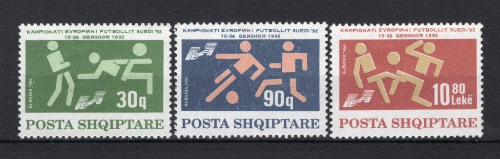 ALBANIE Yt. 2280/2282 MH 1992, Envoi, Autres pays, Non oblitéré