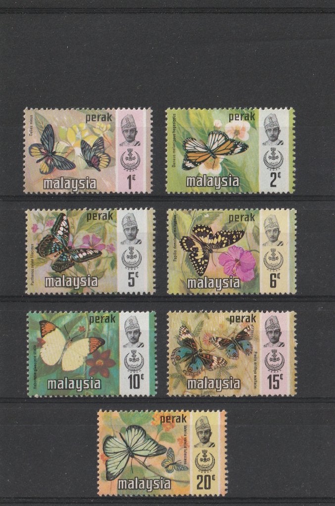 SERIE  MALAYSIA  PERAK  POSTFRIS -  Vlinders, Postzegels en Munten, Verzenden, Postfris, Dier of Natuur