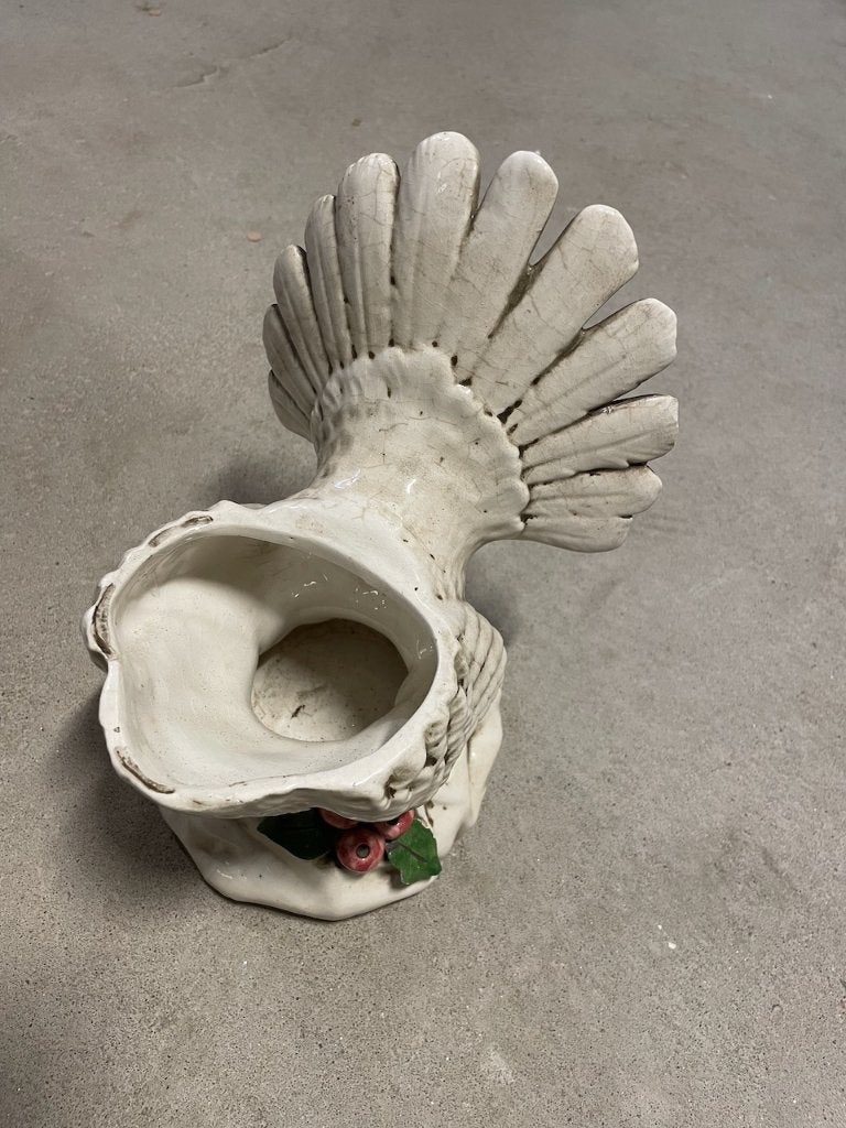 Italiaanse vogelvaas BASSANO ITALY, Antiek en Kunst, Ophalen