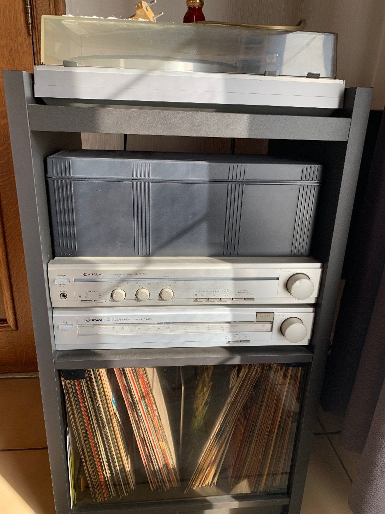 Stereoketen met boxen Hitachi, Audio, Tv en Foto, Gebruikt, Losse componenten, Tuner of Radio, Ophalen