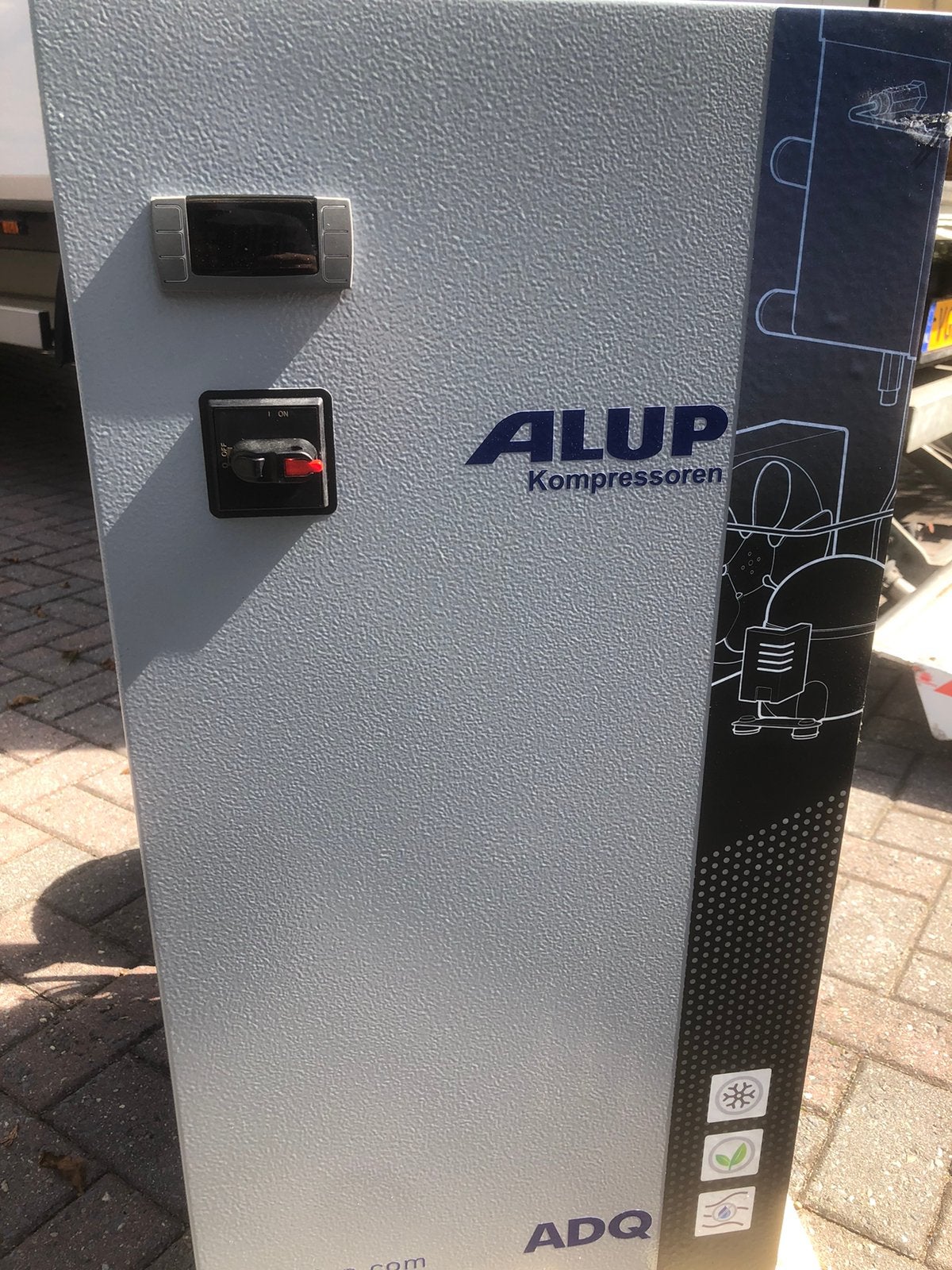Compressor-schroefcompressor luchtdroger/koeldroger, Enlèvement, Neuf, 10 bars ou plus