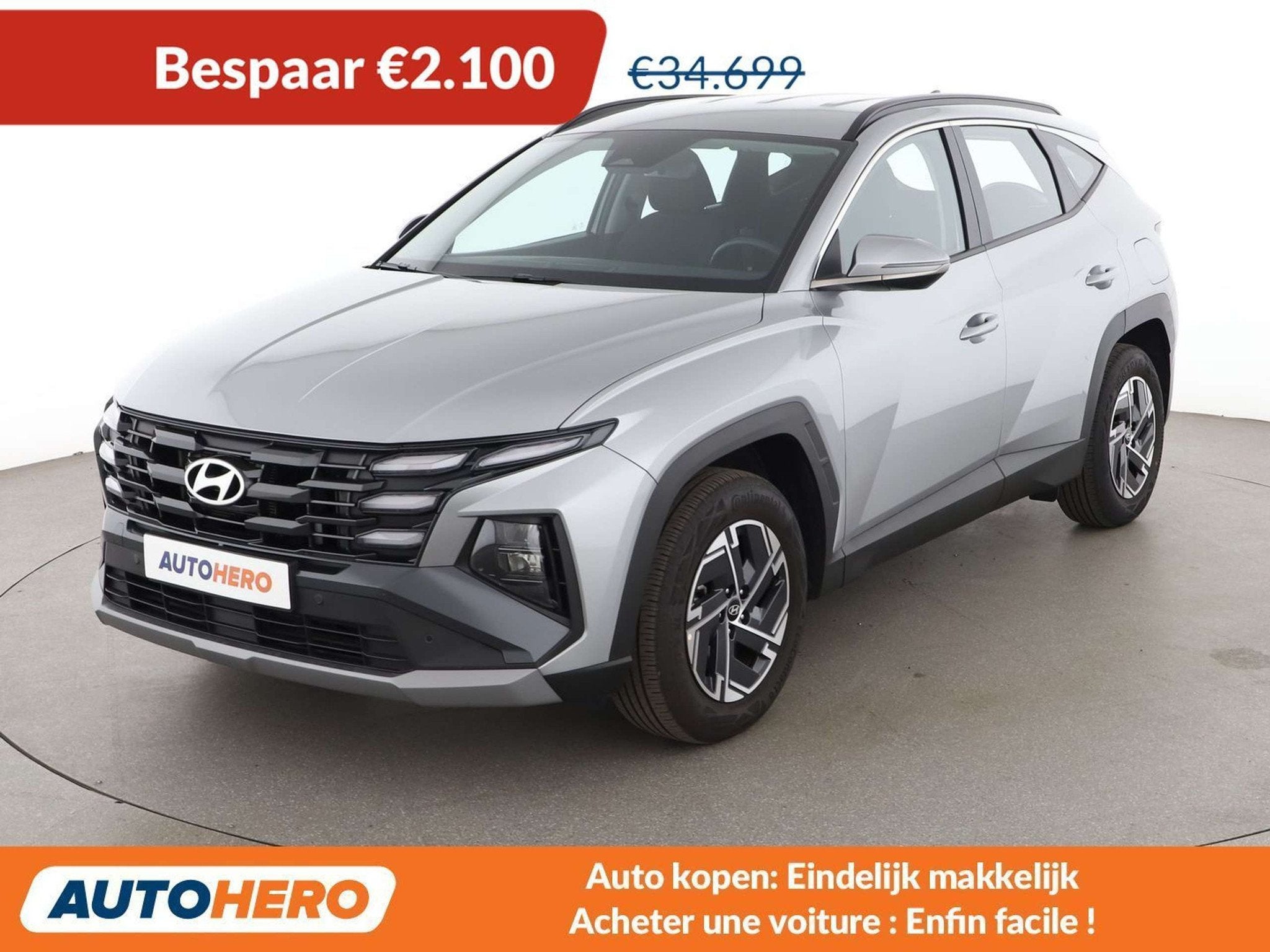 Hyundai Tucson 1.6 T-GDI Hybrid N Line (automatique), Argent ou Gris, 1776 kg, 5 portes, 158 kW