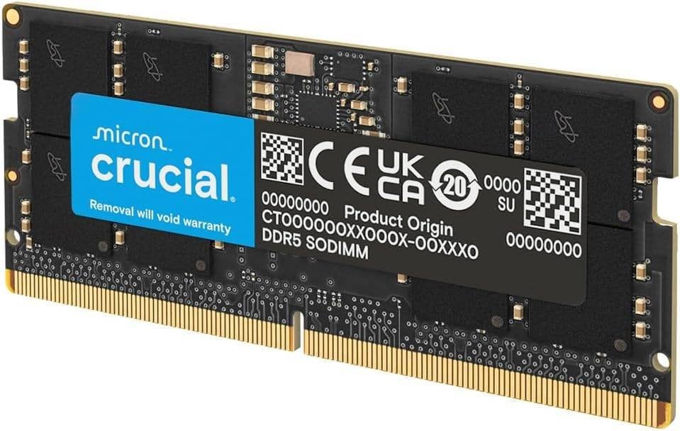 Crucial DDR5 SODIMM 96gb (2 x 48gb) 5600 RAM, Enlèvement ou Envoi, Comme neuf, 128 GB, DDR5