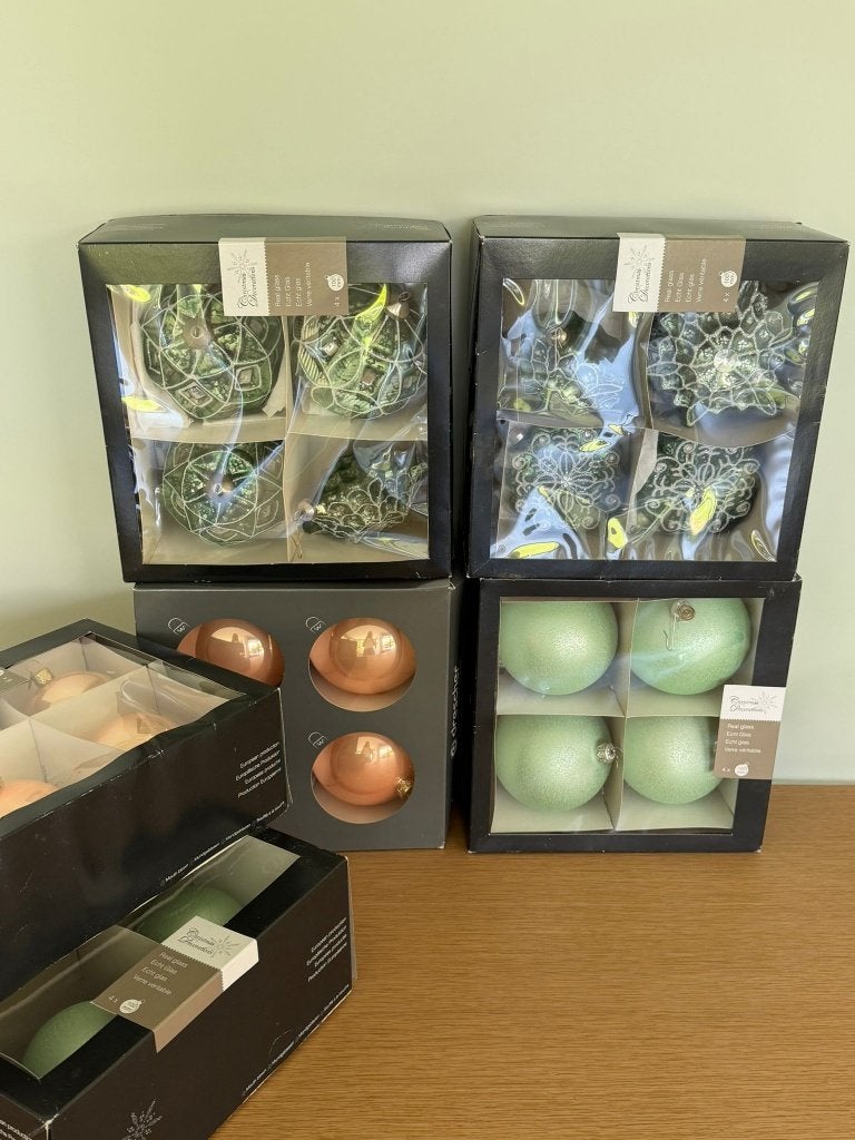 Set kerstballen, Ophalen, Gebruikt