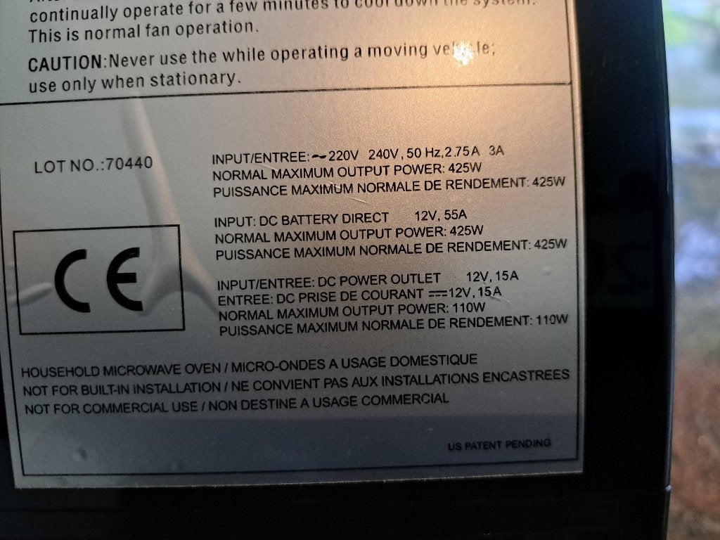 Microgolfoven / magnetron Camping mobilhome 12 v 220v camper, Enlèvement, Neuf