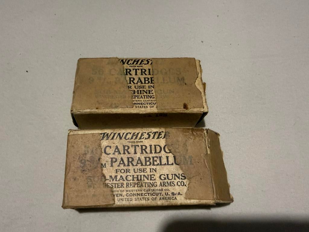 2 boites us ww2 guerre militaria Winchester, Verzamelen, Ophalen of Verzenden