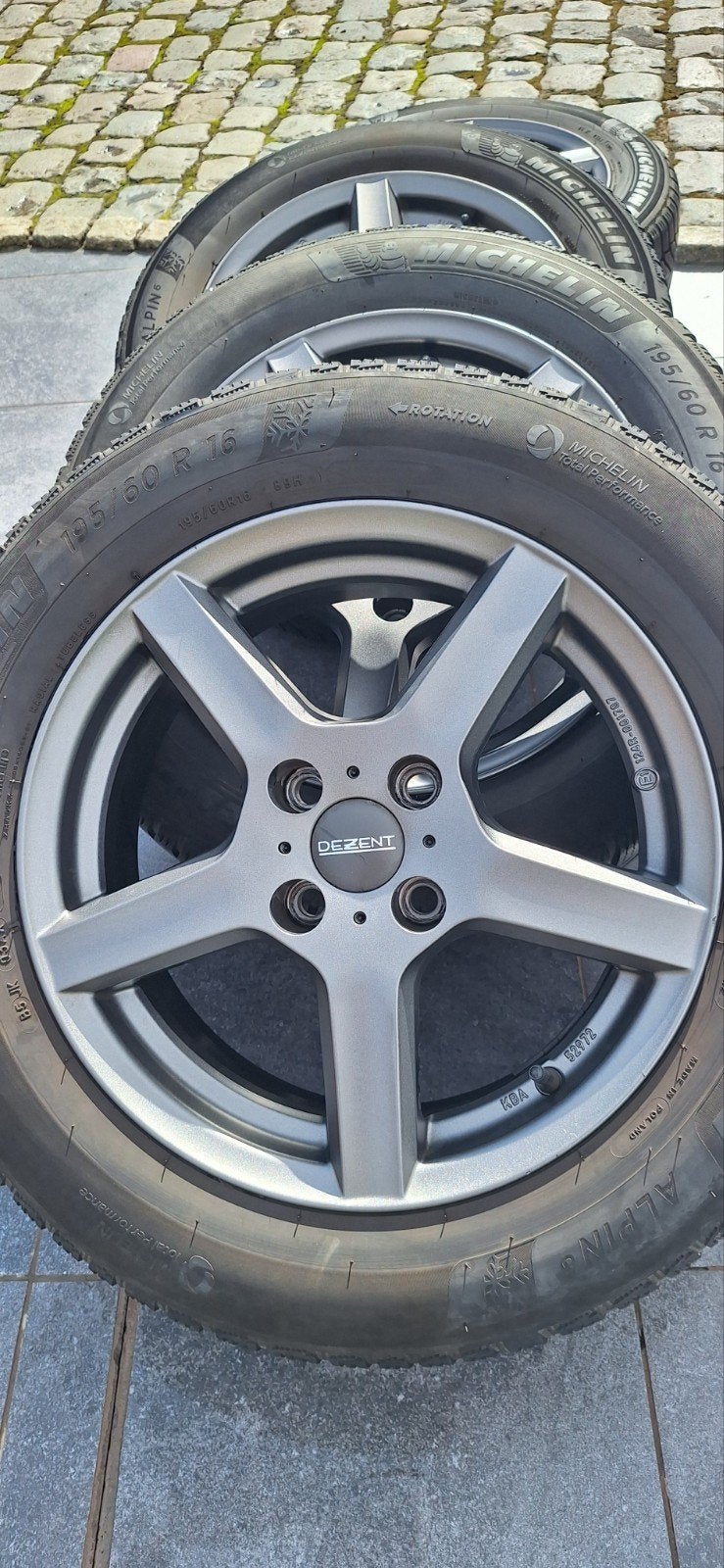 Winterbanden Michelin Alpin 6 op aluminium velg, Auto-onderdelen, Ophalen, Winterbanden