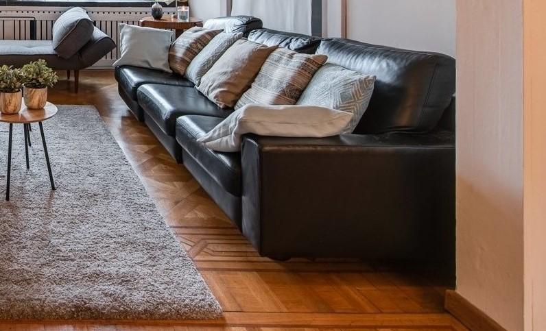 Siège en cuir Durlet, Trois personnes, 100 à 125 cm, 200 à 250 cm, Design