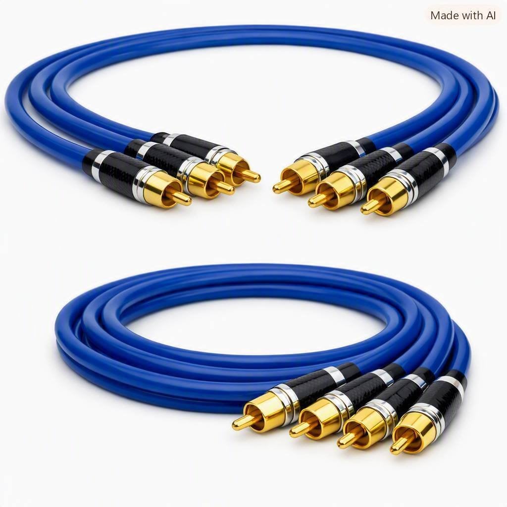 RCA‑kabel YYAUDIO 7N OCC – Monokristallijn koper, 2 M, nieuw, Ophalen, Nieuw, 2 tot 5 meter, Overige kabels