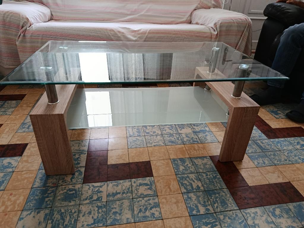 Table basse de salon en très bon état, Enlèvement
