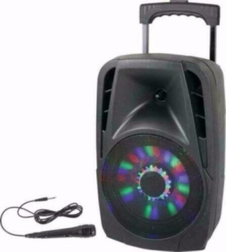 Mobiele Speaker 8 inch 300Watt Party-8led [6100P-BKJ], Enlèvement ou Envoi, Neuf, Autres types