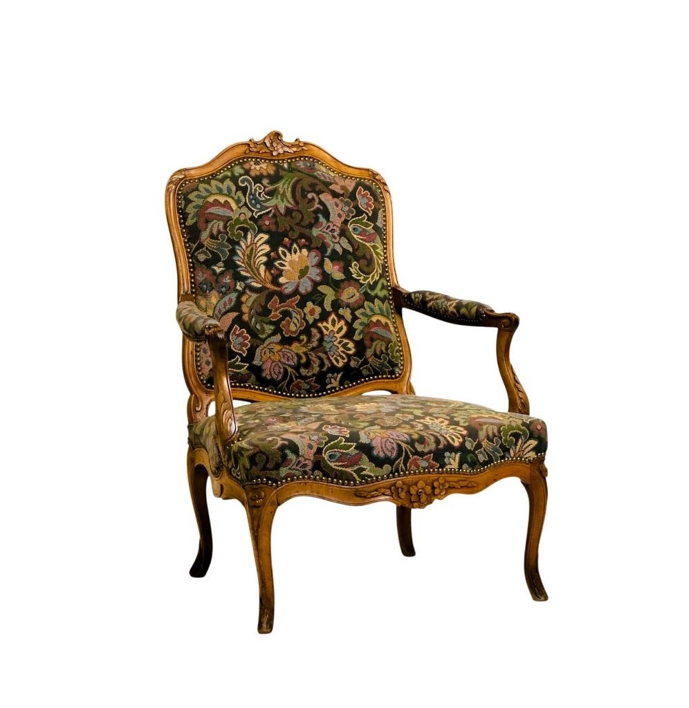 Fauteuil Louis XV à la reine vers 1750, Antiquités & Art, Antiquités | Meubles | Chaises & Canapés, Enlèvement ou Envoi