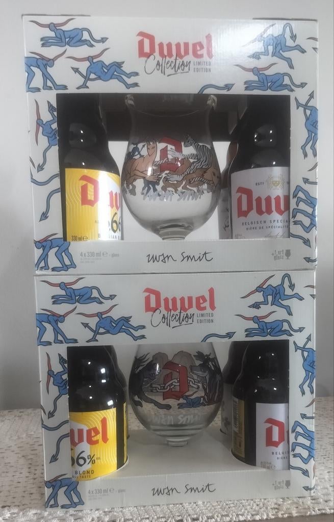DUVEL-boxen Iwan Smit (gesigneerd door ontwerper!) kat&hond, Verzamelen, Ophalen of Verzenden, Nieuw, Duvel